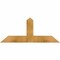 Ekena Millwork Portland Rough Sawn Timber Gable Bracket, Western Red Cedar, 36"W x 15"H x 4"D x 4"F, 10/12 Pitch GBW036X15X0404POR00RWR - alternate 1
